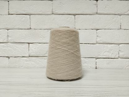  Зображення Пряжа в бобінах. БЕЖ. 15% вовна; 85% поліакрил. Nm 15/2 