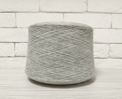  Зображення 877 СВ. СІРИЙ. Вовна ягнят 50%. Пряжа в бобінах. 