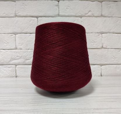  Зображення Трикотажна пряжа. 2369 БОРДО (30% вовна 70% акрил). 1600 м/100 г 