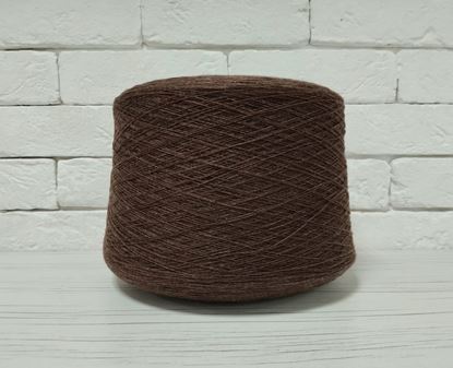  Зображення 815 ШОКОЛАД. Вовна ягнят 50%. Пряжа в бобінах. 